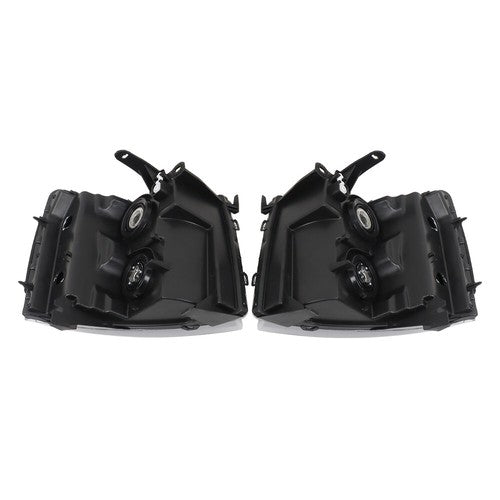 Headlights Headlamps Black Housing Pair For 07-14 Chevy Silverado 1500-3500 New