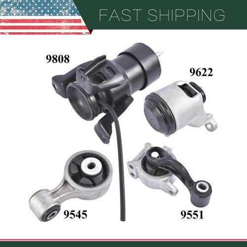 4PCS Motor Mount for Nissan Altima 3.5L 2007-2012 Nissan Maxima 3.5L 2009-2014
