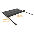 6.5FT Soft Roll Up Tonneau Cover Truck Bed w/Lamp For Ford F150 Heritage 97-04