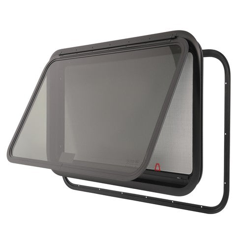 36" W x 22" H RV Exit Window For Camper Emergency Push Out Window Tempered Glass