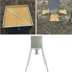 Steel 450lb Gravity Feeder Zinc Plated For Deer Turkey Big Wild Game Hunting