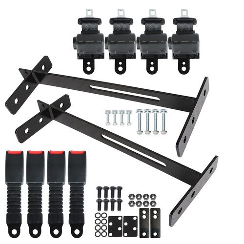 Universal 4 Passenger Golf Cart Seat Belts 42" Kit For EZGO Yamaha Club Car