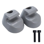 2PCS Gray Sun Visor Clip Set Interior Bone for Kenworth for Peterbilt