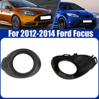 Front Bumper Fog Light Cover Bezels Pair Matte Black for 2012-2014 for Ford Focus
