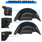 Fit for 2015 2020 Ford F150 Rear Wheel Well Inner Mud Flap Splash Guards Liners
