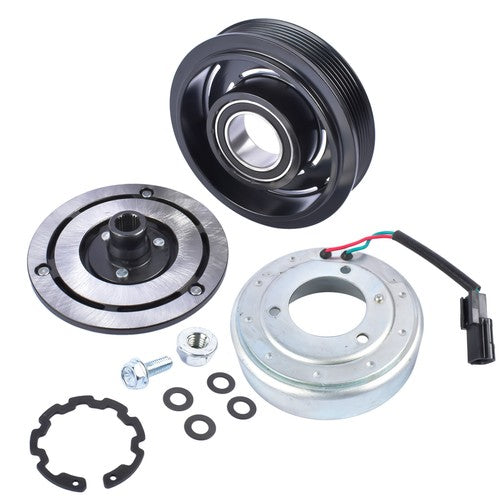 AC Compressor Clutch Kit Pulley Coil for Nissan Rogue 2.5L Sport Utility 2008-15