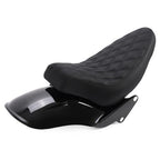 Short Rear Fender Black Seat For Harley Davidson Softail 06 17 200mm Tire