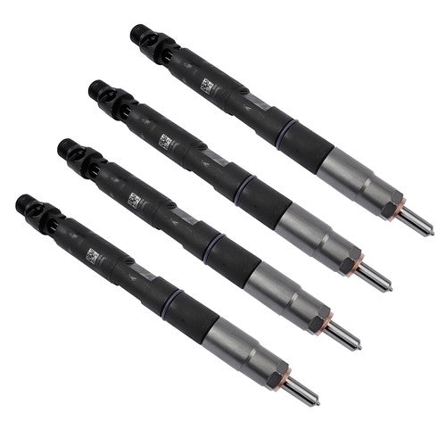 4Pcs Common Rail Diesel Fuel Injectors Black Fits JCB T4 Excavator 444 Engine
