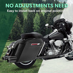 5" Stretched Hard Saddlebags For Harley Electra Road Street Glide Dyna 1993-2013