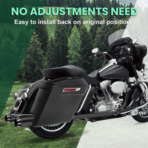 5" Stretched Hard Saddlebags For Harley Electra Road Street Glide Dyna 1993-2013