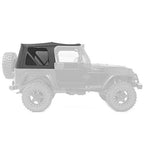 4 For Jeep Wrangler TJ Soft top Replacement, 97-06,w/Tinted Windows, Black Vinyl