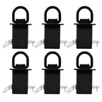 6 Pack Stake Pocket D Ring Tie Downs Utility for Flatbed Trucks and Trailer