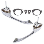 2x Chrome Exterior Door Handles Fits for Chevy Camaro Pontiac Firebird 1967-1969