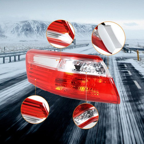 Pair Tail Lights Fit For Toyota Camry 2007-2009 Outer Lamps L+R Halogen Red Rear