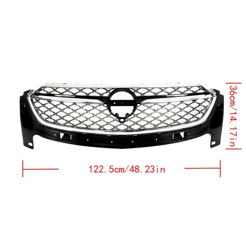 For Buick Envision 2021 2022 2023 Chrome Mesh Grill Front upper Grille 84899914