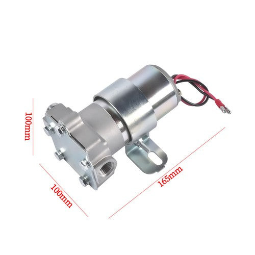 Universal High Volume Ford Chevy Mopar Electric Fuel Pump 97GPH Chrome F53001C