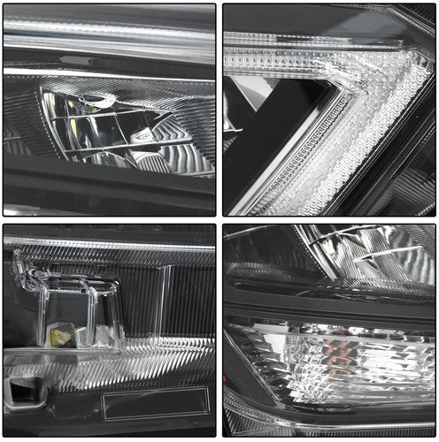 LED Clear Lens New For Nissan Versa S SR SV 2020-2021 Pair Headlight Replacement