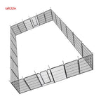 24 Panels 32x26 inch Dog Playpen Crate Fence Pet PlayPen Exercise Cage