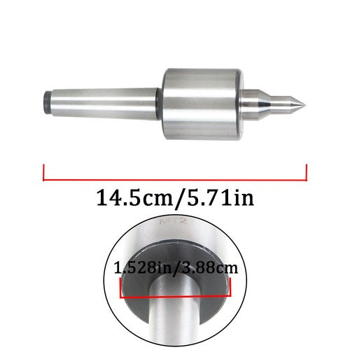 For Morse Taper Precision 0.000197'' CNC Long Spindle Lathe Tool MT2 Live Center