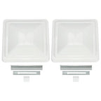2 Pack RV Replacement Roof Vent Cover 14 inch White for Camper Trailer