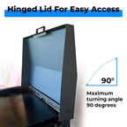 Hinged Lid Cover For Blackstone 36 Inch Griddle Rear Grease Collection Black