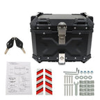 45L Black Motorcycle Top Case Tail Box Waterproof Luggage Scooter Trunk Storage