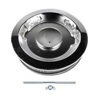14 Full Finned Aluminum Round Air Cleaner Air Filter Kit Polished Recessed Base