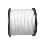 3/8 Inch Nylon Rope 250 Foot Sturdy Spool Nylon Solid Braid Rope White