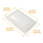 For RV Camper Food Truck Skylight Outer Skylight Cover Top Roof 18" x 26"