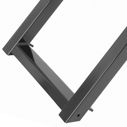 Truck Bed Step 2-Rung Retractable Tailgate Ladder Heavy Duty W/L-Shaped Bracket