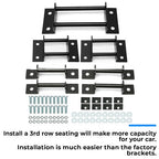 3rd Row Seat Brackets with Striker Bolts Kit for Chevrolet Tahoe Yukon 2000-2014