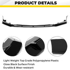 Front Bumper Lip Spoiler Splitter for 18-20 Honda Accord Sport Glossy Black