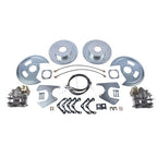 Rear Brake Disc Set w/ Brackets for GM A F X-Body Buick Chevy Pontiac 1964-1977