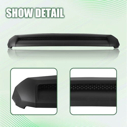 Front Upper Hood Bulge Molding Trim Matte Black for Toyota Tundra 14-21