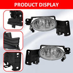 Front Bumper Fog Lights Lamp W/Bezel for Honda Accord Crosstour 3 5L 2010-2012