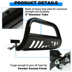 Brush Bull Bar Push Front Bumper Grille Guard for 2009 2023 Dodge Ram 1500