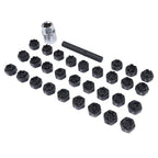32pc Wheel Lock Lug Nut Master Key Set Removal Socket Tool Kit for Mercedes-Benz