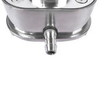 Polished Aluminum Finned Oval PCV + Push-in Breather Combo Valve Cover Set of 2