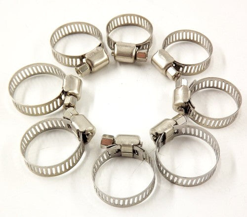 3/4"-1"Adjustable Stainless Steel Drive Hose Clamps Fuel Line Worm Clip  50pcs