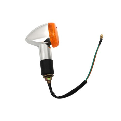 2��Amber Chrome Front Rear Turn Signal Blinker Indicator Light Motorcycle