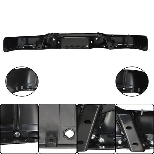 NEW Primered - Complete Rear Steel Bumper Assembly For Ford F150 Truck 2009-2014