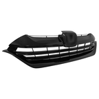 Front Bumper Gloss Black Mesh Grille Grill for 2017-2019 for Honda CR-V