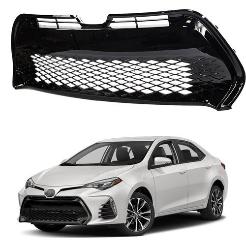 Front Bumper Lower Grille Grill Black for Toyota Corolla SE XSE 2017 2018 2019
