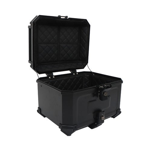 45L Motorcycle Rear Tour Box Top Case with Security Lock Helmet Case Waterproof