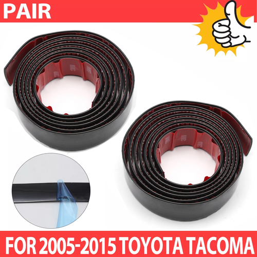 Black Roof Top Trim Molding Kit for 2005-2015 for Toyota Tacoma Trucks 2PC