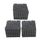 50Pack 12 x12in Interlocking Drainage Floor Tile Modular Interlocking Tile Black