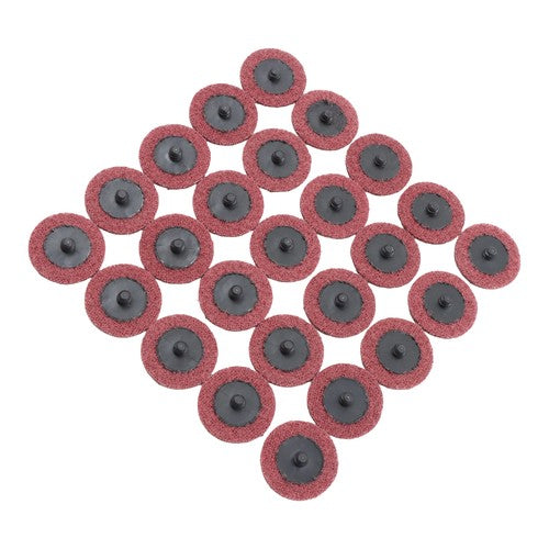 Surface Conditioning Quick Change Discs, 2" Red (Medium) Prep Pad - 25 Pack