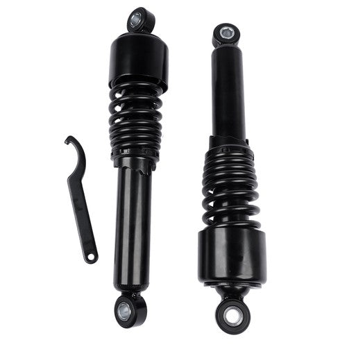 Black 13in Heavy Duty Rear Shocks For Harley Road King Touring Street Tour Glide