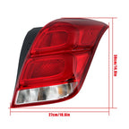 Chrome Housing For Chevy Trax 2017-2022 LED Passenger/Right Tail Light Red&Clear