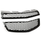 Black Front Upper Bumper Grille Honeycomb For 10-15 Chevy Equinox